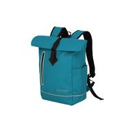 Travelite Rolltop Backpack, Waterproof, Bicycle Backpack, Leisure Backpack with Rolltop Closure & Reflectors, Basics, 48 cm, 19 Litres, Harbor Blue, Rucksack 48 cm, Waterproof backpack with rollup