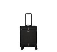 travelite Rügen Cabin Trolley 4 Wheels 55 cm 39 cm Soft Luggage 34 L Black, black, 55 cm