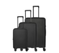 Travelite Skymate Hard Shell Suitcase Set, 3-Piece S/M/L, Trolley Set Made of Polypropylene with TSA Combination Lock, Expansion Pleat (Sizes S + M), 4 Double Wheels