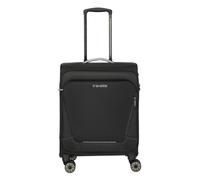 travelite Hand Luggage Suitcase with 4 Wheels for Lufthansa, Austrian + Swiss, Integrated Combination Lock, Compact Soft Luggage Trolley with Clip-on Function, 55x40x23 cm, 41 l, 2.5 kg