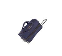 travelite trolley travel bag with wheels medium size, expandable trolley , BASICS, soft luggage travel case with expandable fold, 55 cm, 51 - 64 l