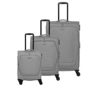 Travelite Umbria 4 wheels Suitcase set 3-piece with expansion pleat gray