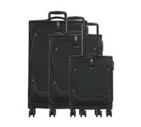Travelite Umbria 4 wheels Suitcase set 3-piece with expansion pleat black