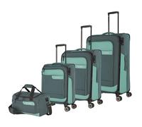Travelite VIIA 4 Roll Suitcase Set 4pcs. green