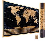 Travelization Scratch Off World Map with Flags - 24 x 17, Wall Art Poster, Wall Map, Living Room