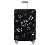 Travelkin Luggage Covers For Suitcase Tsa Approved,Suitcase Cover Protector Fit 18-32 Inch Luggage, Emoji Grey, XL(29-32inch suitcase)