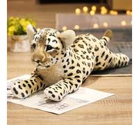 TRAVELKNOT Cheetah Stuffed Animal 40CM Leopard Stuffed Animal Stuffed Cheetah Plush Toy Pillow Cheetah Stuffy Cute Giant Realistic Stuffed Jaguar Plush Birthday Gifts for Kids Girls