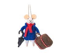 Sass and Belle Travelling Mouse Felt Decoration
