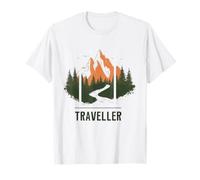 Traveller Adventure - Forest Mountain Peaks T-Shirt