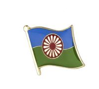 Traveller Gypsy Roma Flag Metal Pin Badge Brooch