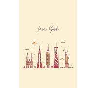 Traveller journal city themed | New York traveler gift | 6 x 9 inches (A5 Size) | 120 Pages