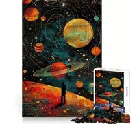 Traveller Planets 1000-piece Puzzle for Teenagers Smart Exercise Calm Leisure Accurate Edges Fine Xmas Gift (38x26cm)