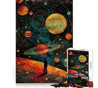 Traveller Planets Jigsaw Puzzle 1000 Piece for Teenagers Brain Stimulation Happy Idle Time Premium Cut (38x52cm)