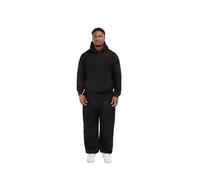 Traveller’s Essential Oversized Hoodie | 330GSM Heavyweight Cotton Polyester Blend | Hidden Zip & Kangaroo Pockets | Drop Shoulder Unisex Travel Hoodie Black