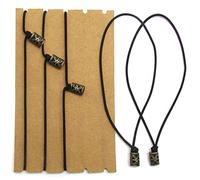 Traveller's Notebook Elastic Bands - Leather Journal Refill Connection Band Straps Replacements - 5 Pack of Jump Bands with Toggles for Leather Journals and Standard TN Travellers Notebooks