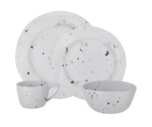 Travellife Soria 16 Piece Tableware Set - Terrazzo