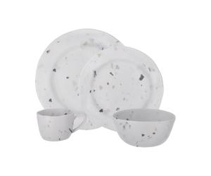 Travellife Soria Melamine Terrazzo 16 piece Melamine Dinnerware Picnic Set