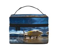 Travelling Airplane in The Evening Light Cosmetic Bag,Travelling Cosmetic Bag,Cosmetic Toolbox,Cosmetic Organiser
