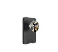Travelling The World Collage Romantic Explorer Black Cat PopSockets PopWallet for MagSafe