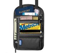 travelock Neck Wallet with RFID Blocking - Hidden Travel Passport Holder Pouch | Concealed Under Clothing, Anti-Theft Security | Adjustable & Lightweight for Vacation, Airports, Dark Grey