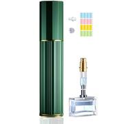 Travelofo Perfume Atomiser Travel Bottle, 10ML Refillable Spray Bottle Easy to Refill Empty Atomiser for Purse, Handbag, Pocket and Luggage (Green)