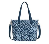 Travelon Anti-Theft Boho Tote, Woven Flower, One Size, Anti-theft Boho Tote