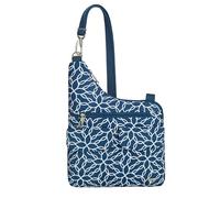 Travelon Anti-Theft Classic Cross-Body Bag, Woven Flower, One Size
