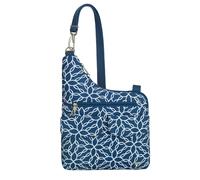 Travelon Anti-Theft Classic Cross-Body Bag, Woven Flower, One Size