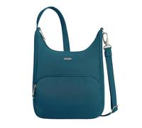 Travelon Anti-Theft Classic Essential Messenger Bag, Black, Teal, One Size, Travelon Anti-theft Classic Essential Messenger Bag