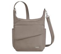 Travelon Anti-Theft Classic Messenger Bag, Hazelnut, 9" x 12.5" x 3.5" Center Height:9.5", Travelon Anti-theft Classic Messenger Bag