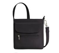 Travelon Anti-Theft Classic Mini Shoulder Bag, Black, 8.5" x 8.5" x 2.25", Travelon Anti-Theft Classic Mini Shoulder Bag
