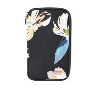 Travelon RFID Blocking Family Passport Wallet, Midnight Floral, 4.75”W x 8.25”H x 0.75”D, Midnight Floral, 4.75”W x 8.25”H x 0.75”D, RFID Blocking Family Passport Wallet