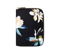 Travelon RFID Blocking Passport Zip Wallet, Midnight Floral, 4.5”W x 6”H x 0.75”D, RFID Blocking Passport Zip Wallet