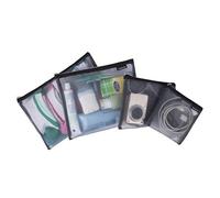 Travelon Set of 4 Mesh Bags, gray, 9.5 x 12.75 x 0.5, Travelon Mesh Bags 4 Pack