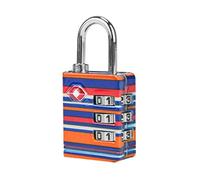Travelon TSA Luggage Lock, Coral Stripe, TSA Accepted, Combination Lock, Luggage Lock