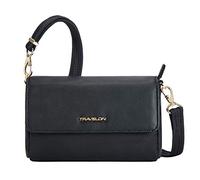 Travelon Unisex-Adult Anti-Theft Addison Convertible Crossbody/Belt Bag, Black, One Size