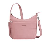 Travelon Unisex-Adult Anti-Theft Roam Medium Crossbody, Desert Pink, 8" H(Center) x 9.75" H(Wing) x 11W x 3" D