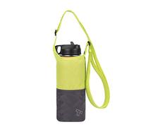 Travelon Unisex-Adult Packable Water Bottle Tote Sling, Lime Gray, Packed 3.25 x 4.25 x .75