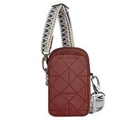 Travelon Unisex's Anti-Theft Boho 2 Compartment Phone Crossbody, Paprika, One Size