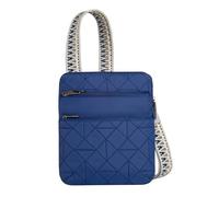 Travelon Unisex's Boho Anti-Theft Slim Crossbody, Lush Blue, One Size