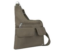 Travelon Women's Anti-Theft Cross-Body Bag, Nutmeg, 11.25 x 14 x 1