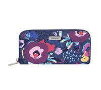 Travelon Women's RFID Blocking Single Zip Wallet, Mod Floral, One Size