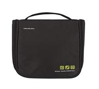 Travelon World Travel Essentials Hanging Toiletry Case, Black, One Size, World Travel Essentials Hanging Toiletry Case