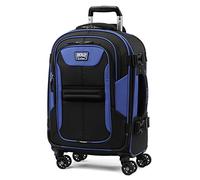 Travelpro Bold-Softside Expandable Luggage with Spinner Wheels, Blue/Black, Carry-On 21-Inch, Bold - Softside Expandable Luggage with Spinner Wheels