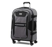 Travelpro Bold-Softside Expandable Luggage with Spinner Wheels, Grey/Black, Checked-Medium 26-Inch, Bold - Softside Expandable Luggage with Spinner Wheels