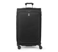 Travelpro Crew Classic Lightweight Softside Expandable Carry on Luggage, 8 Wheel Spinner Suitcase, Men and Women, Carry On 21-Inch, Black, Black, Carry On, Crew Classic Softside Expandable Luggage