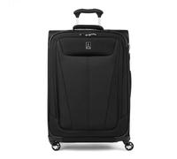 Travelpro Maxlite 5 Softside Expandable Checked Suitcase with 4 Spinner Wheels, Lightweight Suitcase, Men and Women, Black, Checked Medium