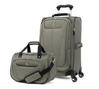 Travelpro Maxlite 5 Softside, Slate Grey/Green, 2-Piece Set (21-inch/Tote), Maxlite 5 Softside Expandable Spinner Trolley