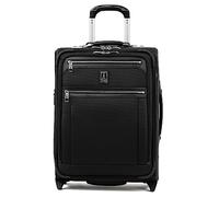 Travelpro Platinum Elite 22" Expandable Carry-On Rollaboard, Shadow Black, Carry-On 20-Inch, Platinum Elite Softside Expandable Upright Luggage