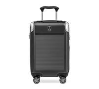 Travelpro Platinum Elite Hardside Expandable Suitcase, 8 Wheel Spinner, TSA Lock, Hard Shell Polycarbonate Suitcase, Shadow Black, Compact Carry on 55x35x23 cm